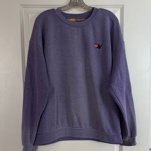 Aviator Nation Lavender/Purple Crewneck Sweatshirt with Small Logo